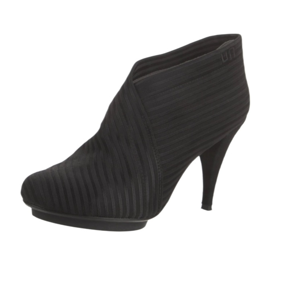 United Nude Fold Mid Ankle Black Booties
